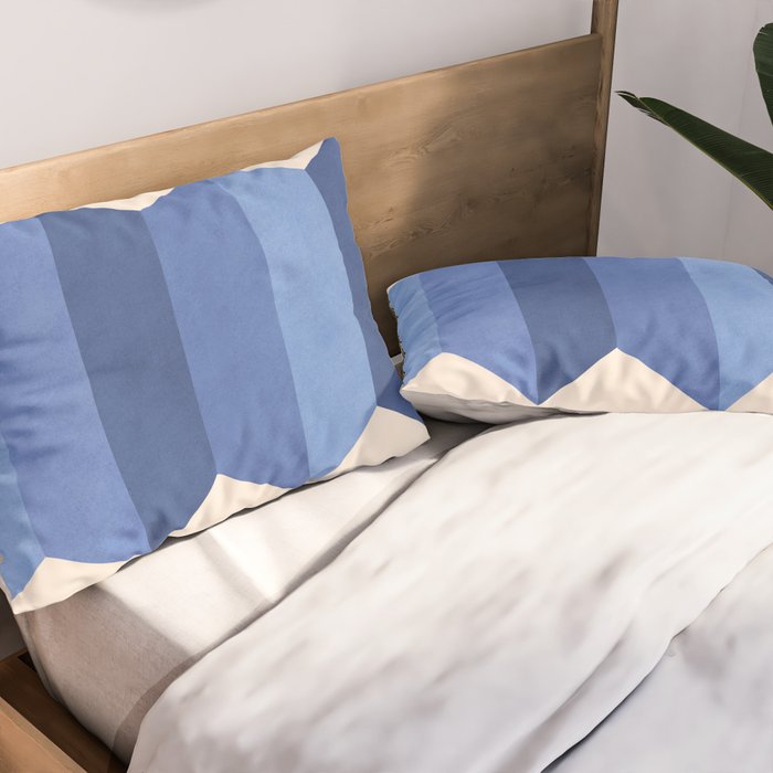 Geometric Vase - Blue Navy  Pillow Sham Gallery Image 2
