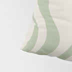 Liquid Swirl Modern Abstract Pattern in Beige and Sage Green Pillow Sham Gallery Image 4