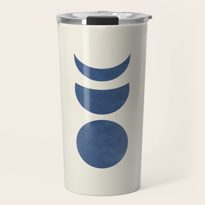 Lunar Phase - Blue Travel Mug Gallery Image 1