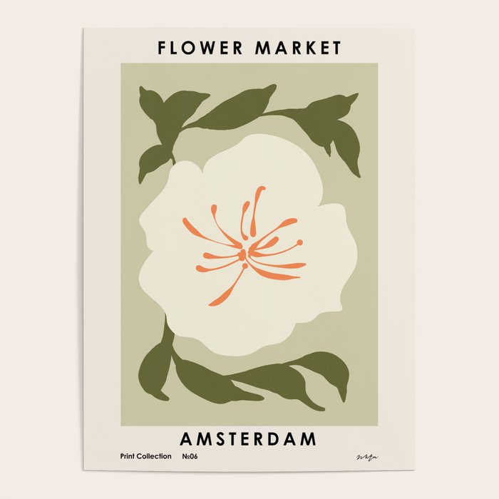 Flower Market, Amsterdam, cottagecore boho vibes Poster Gallery Image 4
