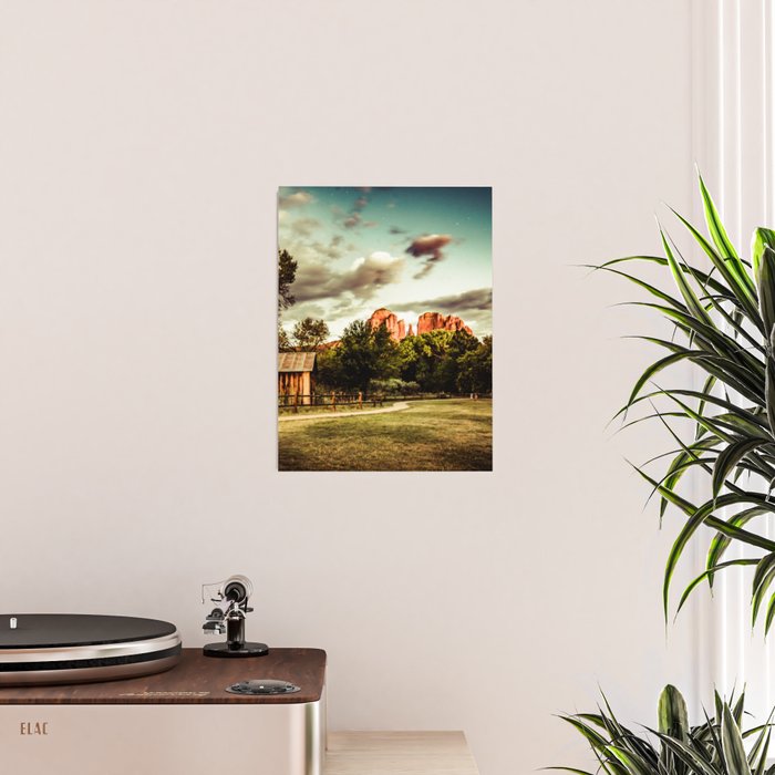 Southwest Chimney Rock Vortex Sedona Arizona Poster Gallery Image 2