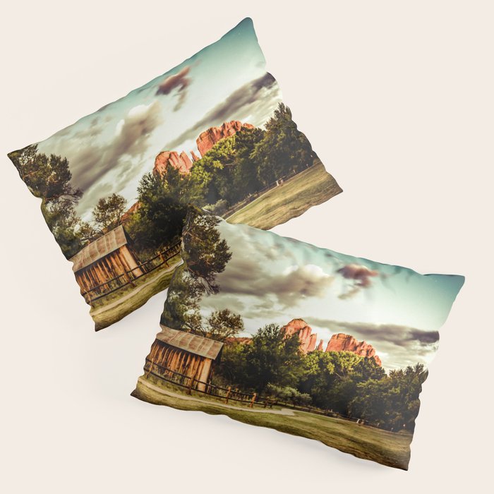 Southwest Chimney Rock Vortex Sedona Arizona Pillow Sham Gallery Image 1