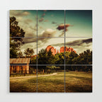 Southwest Chimney Rock Vortex Sedona Arizona Wood Wall Art Gallery Image 1