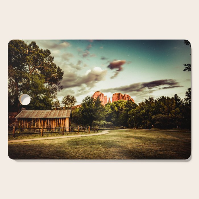 Southwest Chimney Rock Vortex Sedona Arizona Cutting Board Gallery Image 1
