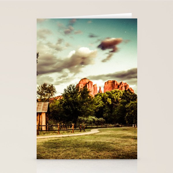 Southwest Chimney Rock Vortex Sedona Arizona Stationery Card Gallery Image 2