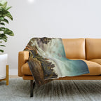 Southwest Chimney Rock Vortex Sedona Arizona Throw Blanket Gallery Image 1