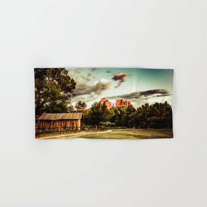 Southwest Chimney Rock Vortex Sedona Arizona Bath Towel Gallery Image 1