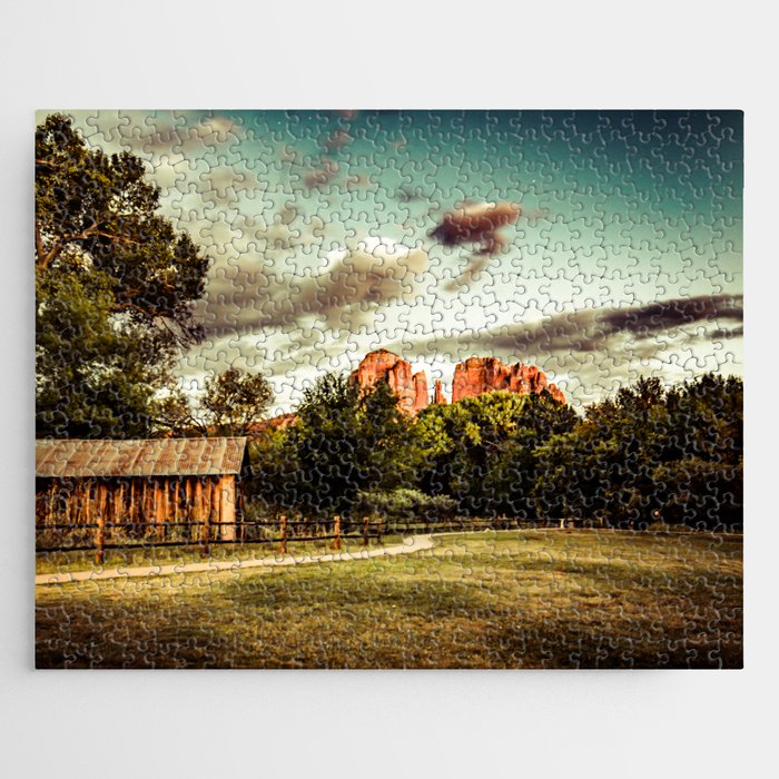 Southwest Chimney Rock Vortex Sedona Arizona Jigsaw Puzzle Gallery Image 1