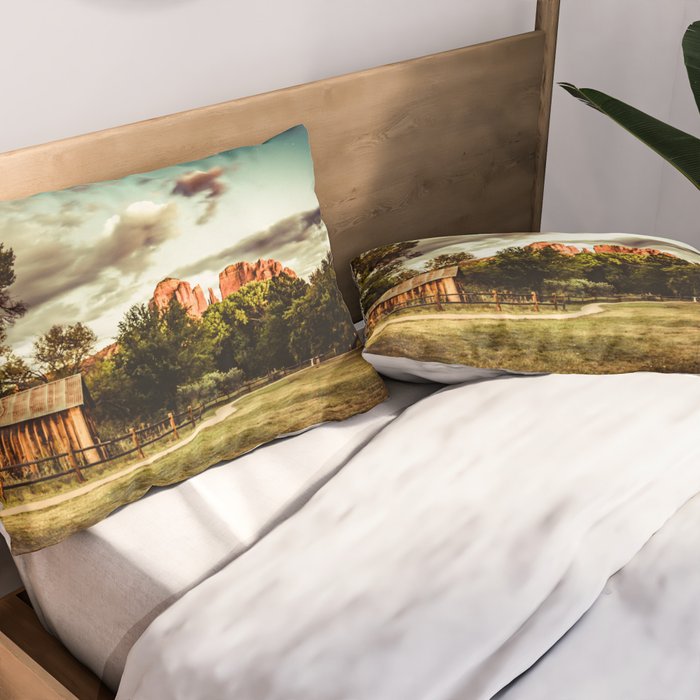 Southwest Chimney Rock Vortex Sedona Arizona Pillow Sham Gallery Image 2