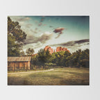 Southwest Chimney Rock Vortex Sedona Arizona Throw Blanket Gallery Image 2