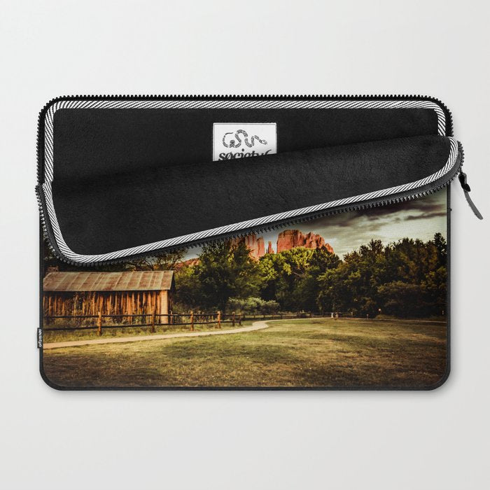 Southwest Chimney Rock Vortex Sedona Arizona Laptop Sleeve Gallery Image 2