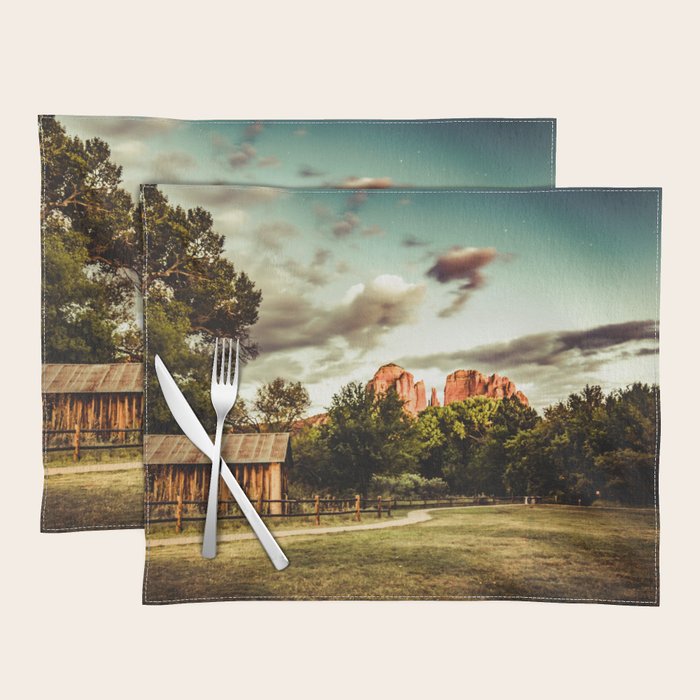 Southwest Chimney Rock Vortex Sedona Arizona Placemat Gallery Image 1