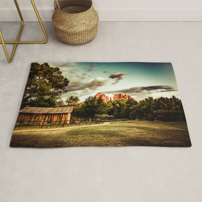 Southwest Chimney Rock Vortex Sedona Arizona Rug Gallery Image 1