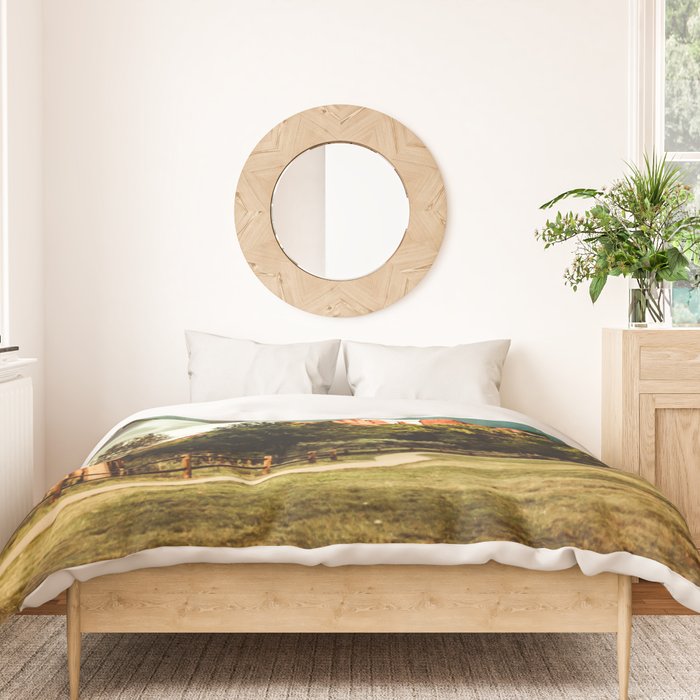 Southwest Chimney Rock Vortex Sedona Arizona Duvet Cover Gallery Image 3