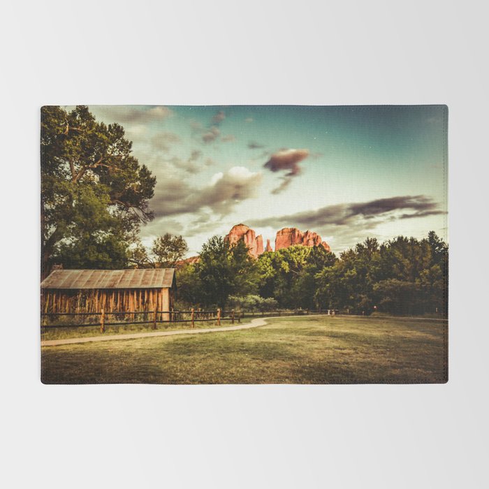 Southwest Chimney Rock Vortex Sedona Arizona Rug Gallery Image 2