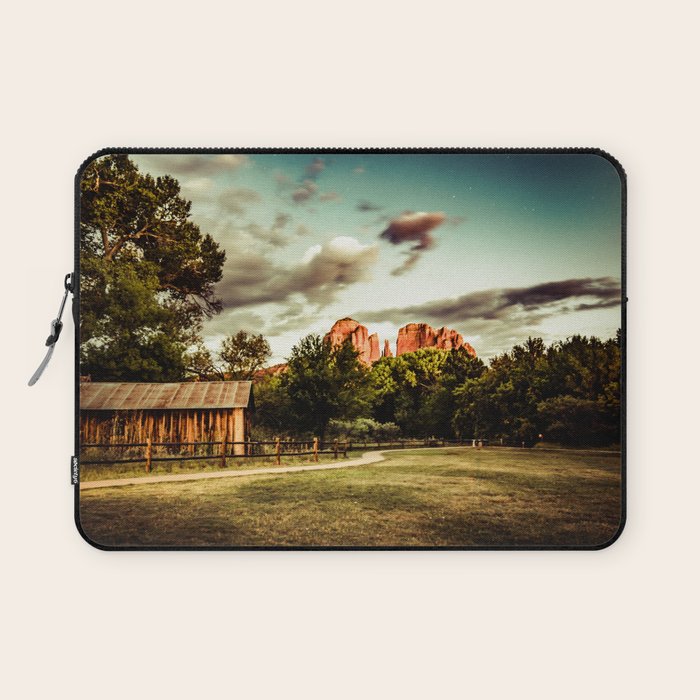 Southwest Chimney Rock Vortex Sedona Arizona Laptop Sleeve Gallery Image 1