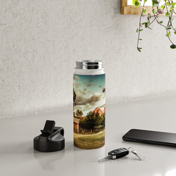 Southwest Chimney Rock Vortex Sedona Arizona Water Bottle Gallery Image 4