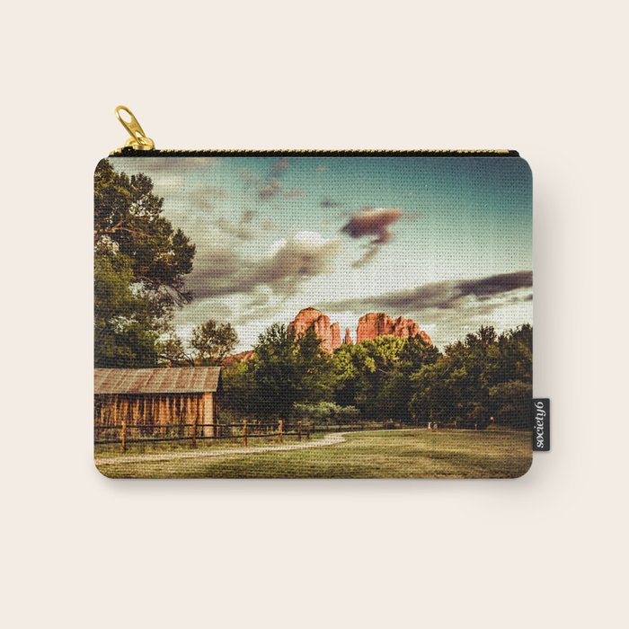 Southwest Chimney Rock Vortex Sedona Arizona Carry All Pouch Gallery Image 1