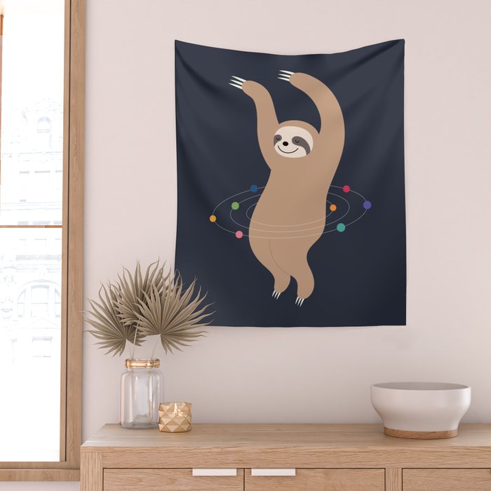 Sloth Galaxy Wall Tapestry Gallery Image 2
