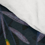 Midnight Floral Pattern 2 - Blue and Yellow Comforter Gallery Image 4