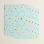 Rainbow Stars on Mint Wrapping Paper Gallery Image 3