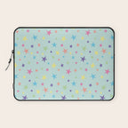 Rainbow Stars on Mint Laptop Sleeve Gallery Image 1