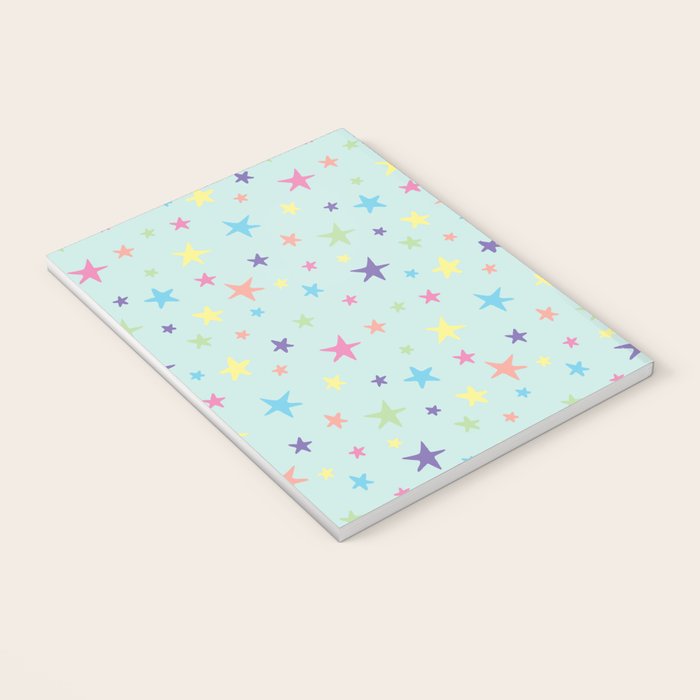Rainbow Stars on Mint Notebook Gallery Image 3