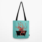 Giant Squid in Bathtub Tote Bag Gallery Image 2