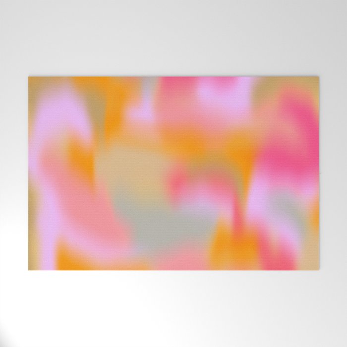 Cloud Color - Pink Welcome Mat Gallery Image 1