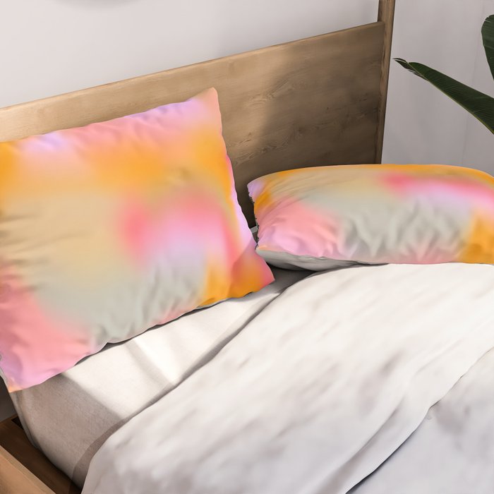 Cloud Color - Pink Pillow Sham Gallery Image 2