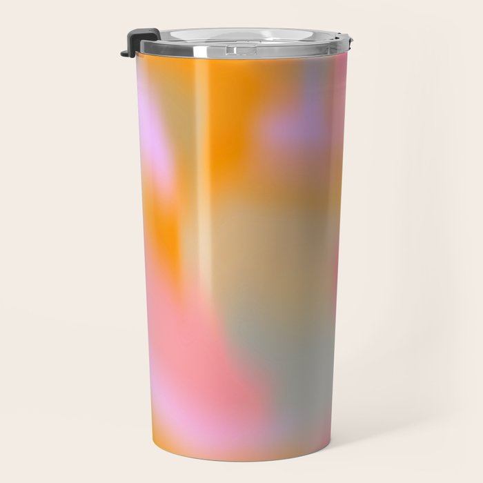 Cloud Color - Pink Travel Mug Gallery Image 3