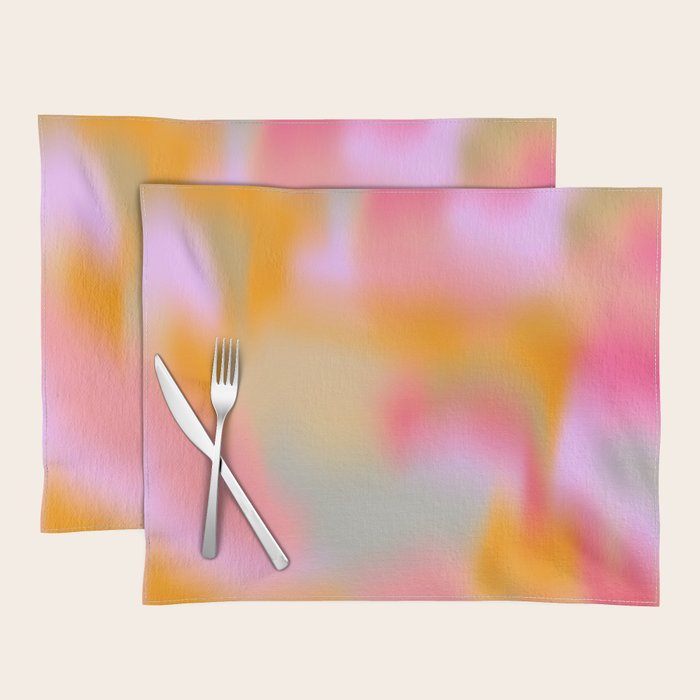 Cloud Color - Pink Placemat Gallery Image 1