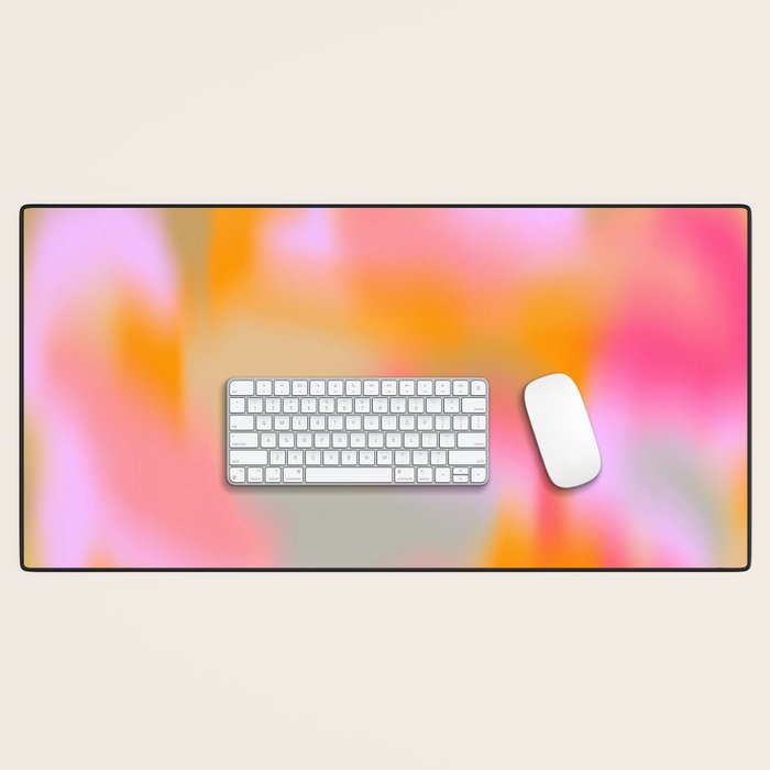 Cloud Color - Pink Desk Mat Gallery Image 1