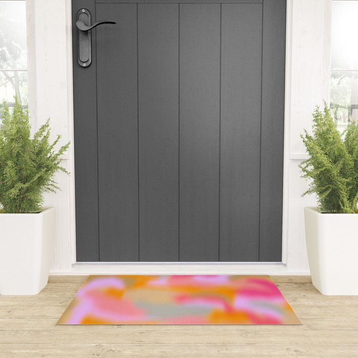 Cloud Color - Pink Welcome Mat Gallery Image 3