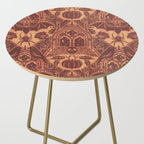 Gothic Halloween Damask - spiced pumpkin  Side Table Gallery Image 2