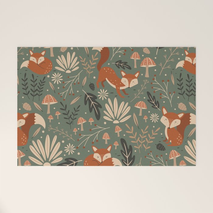 Wild Foxes Welcome Mat Gallery Image 1
