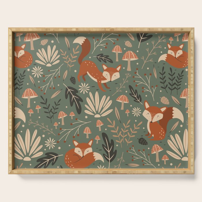 Wild Foxes Serving Tray Gallery Image 1
