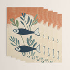 Two Swimming Fish Wrapping Paper Gallery Image 3