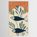 Two Swimming Fish Tablecloth Gallery Image 2