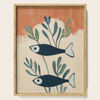 Two Swimming Fish Serving Tray Gallery Image 1