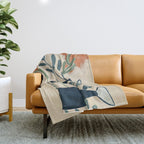 Two Swimming Fish Throw Blanket Gallery Image 1