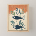 Two Swimming Fish Mini Art Print Gallery Image 1