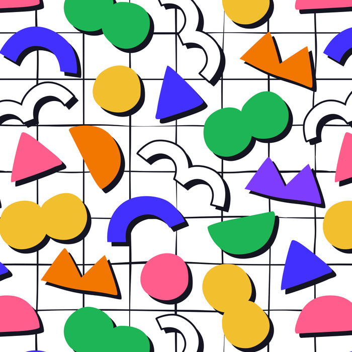 Colorful fun retro shape art pattern Coffee Mug Gallery Image 2