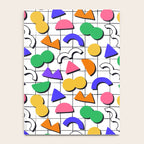 Colorful fun retro shape art pattern Notebook Gallery Image 4