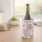 Toile de Jouy Vintage French Exotic Jungle Forest Red & White Wine Chiller Gallery Image 4