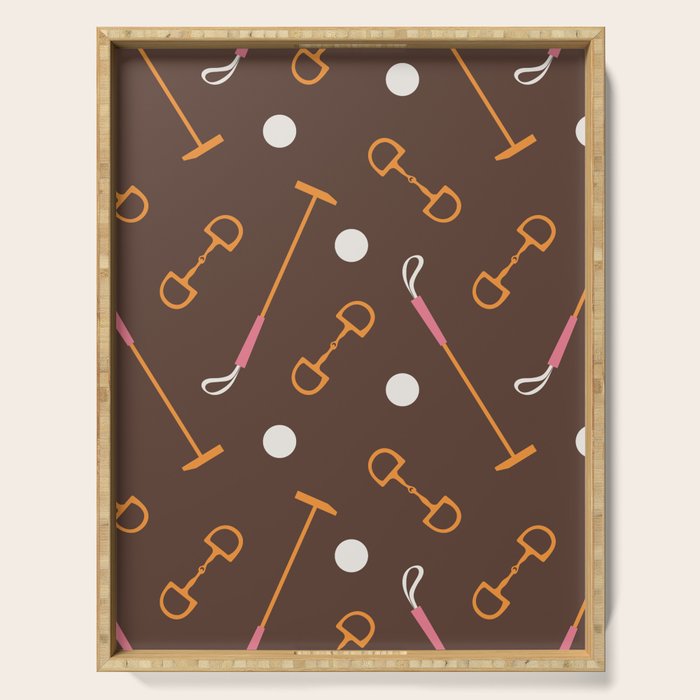 Polo Pattern Serving Tray Gallery Image 1