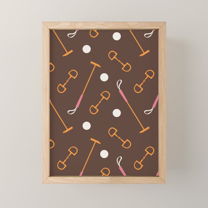 Polo Pattern Mini Art Print Gallery Image 1