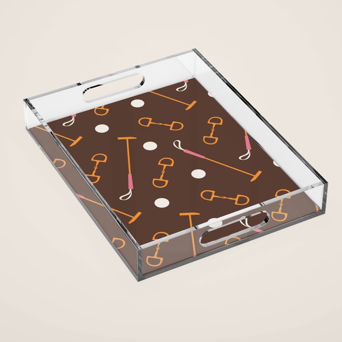 Polo Pattern Acrylic Tray Gallery Image 1