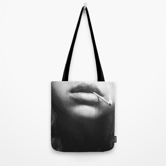 Livin' on the edge | Black and white photograph Tote Bag Gallery Image 2