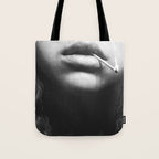 Livin' on the edge | Black and white photograph Tote Bag Gallery Image 1